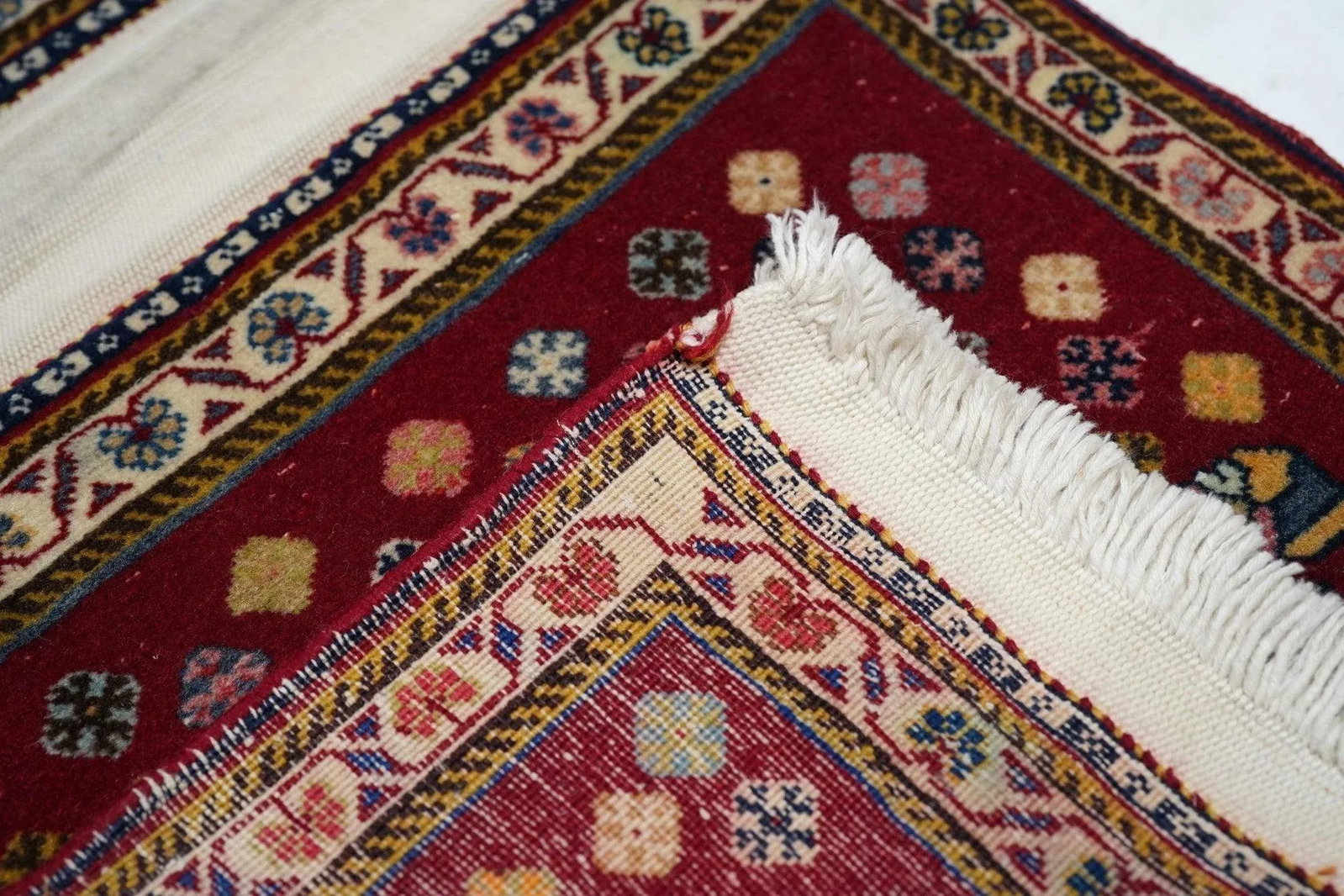 Extremely Fine Pair of Saddle Bag Persian Kashkouli Rug 2'0" X 4'0" - 10