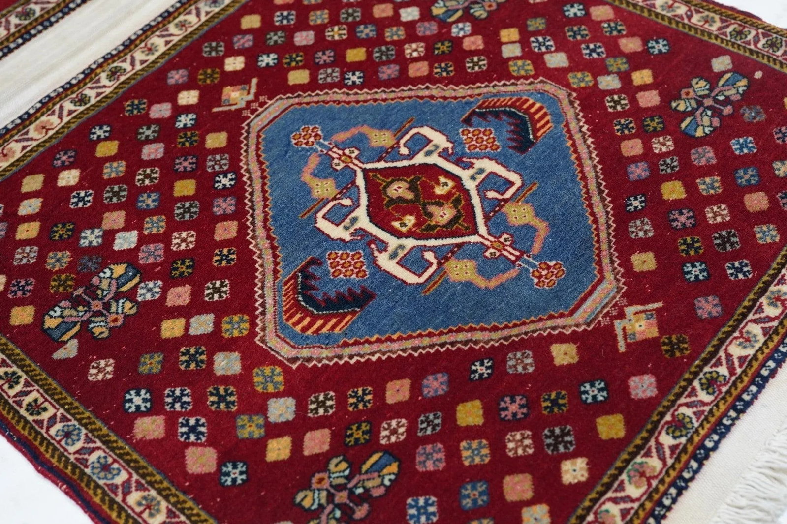 Extremely Fine Pair of Saddle Bag Persian Kashkouli Rug 2'0" X 4'0" - 8