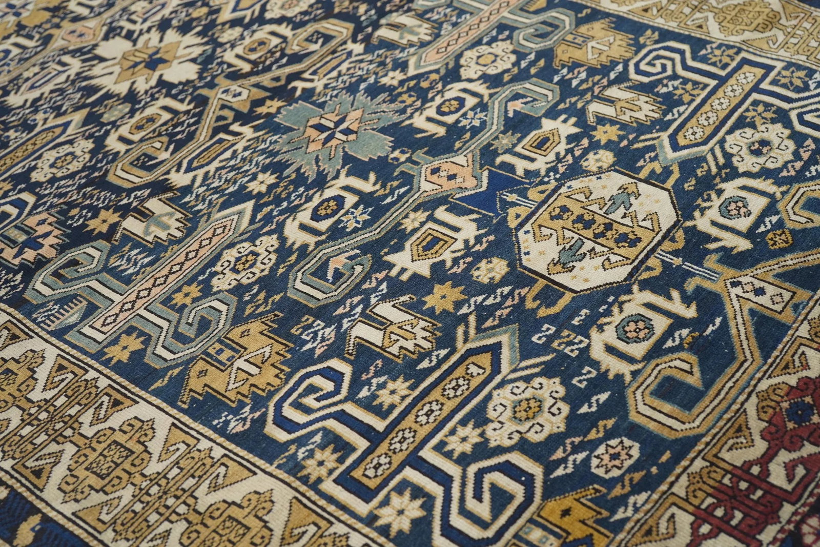 Antique Caucasian Shirvan Rug 3'10'' X 5'5'' - 4