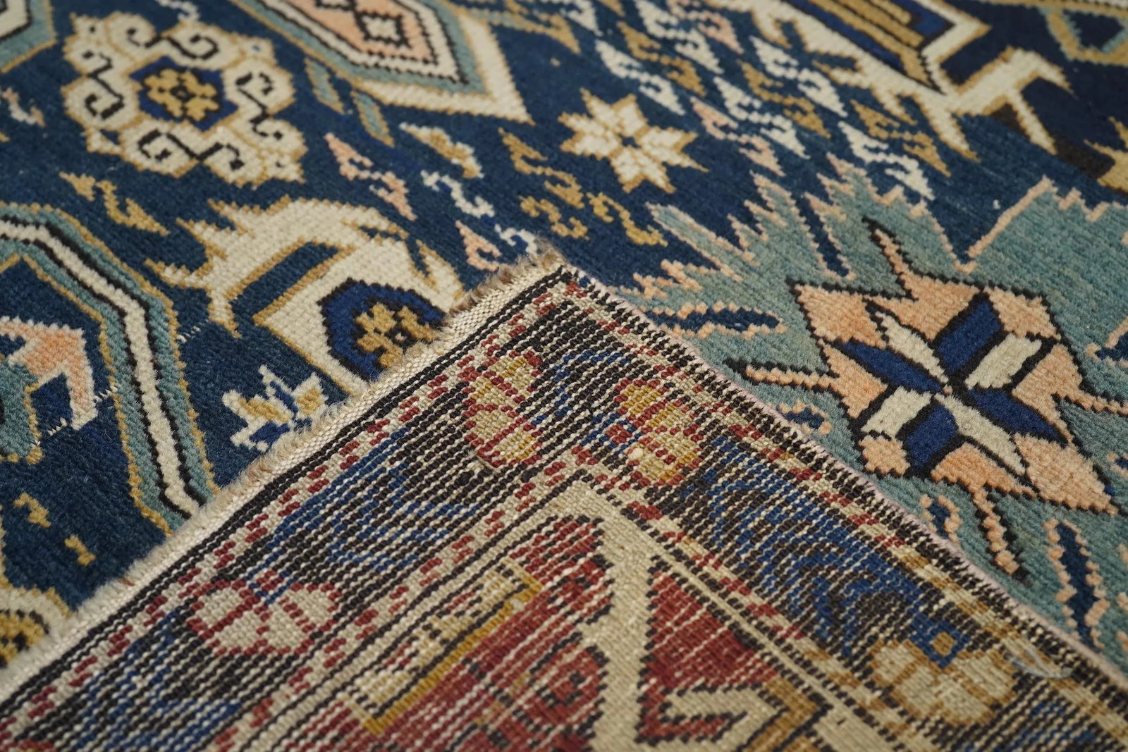 Antique Caucasian Shirvan Rug 3'10'' X 5'5'' - 7