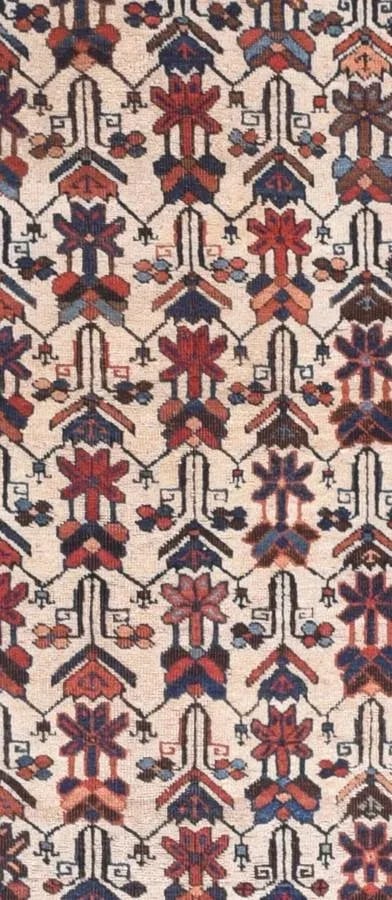 Antique Afshar Persian Rug- 3"²5"³ × 3"²6"³ - 3