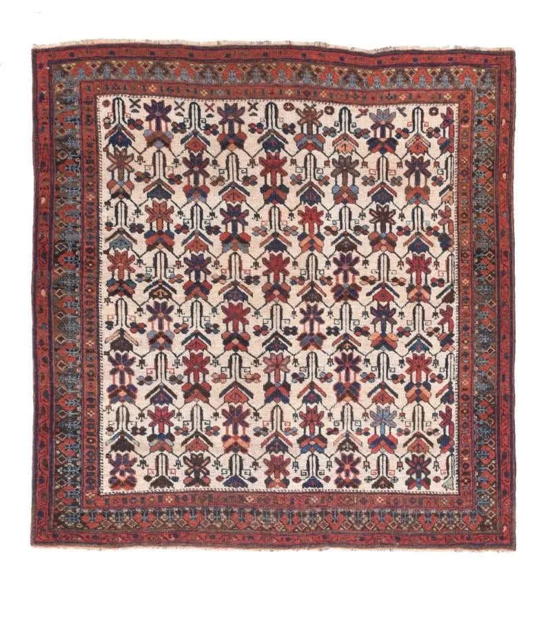 Antique Afshar Persian Rug- 3"²5"³ × 3"²6"³ - 5
