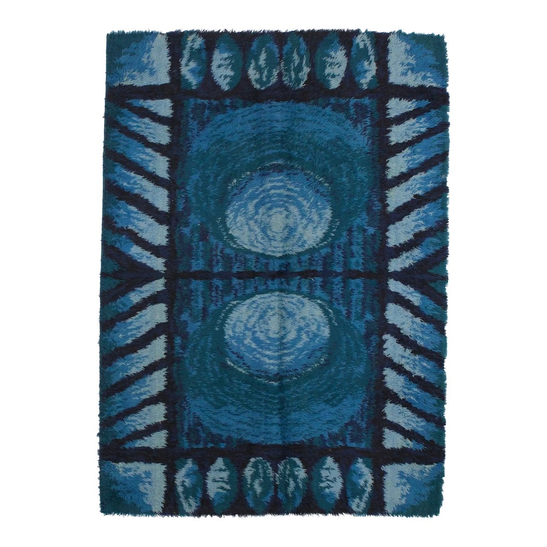 Vintage European Shag Wool Rug 5'6" X 7'9": Vintage European Shag Wool Rug 5'6" x 7'9". A generic, general term referring to French, English, Spanish, Austrian and other origins, from the 16th century onward, in styles that follow artistic and 
