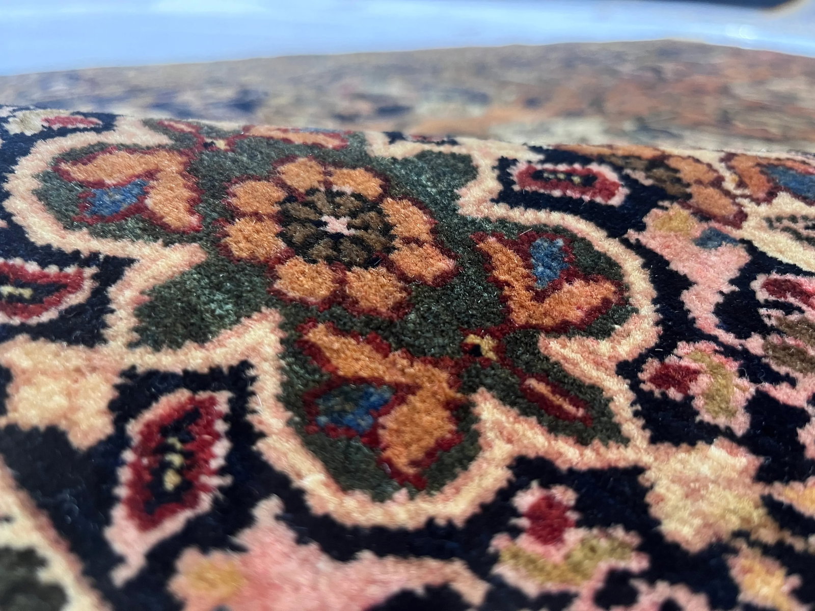 Fine Antique Persian Farahan Sarouk Rug 4'3" X 6'4" - 4