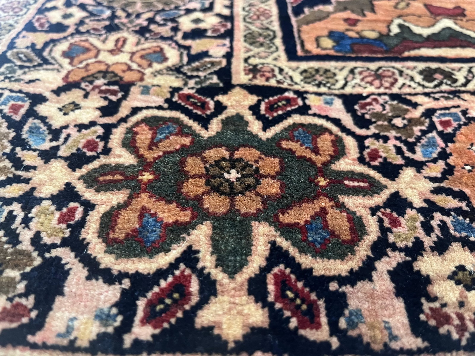 Fine Antique Persian Farahan Sarouk Rug 4'3" X 6'4" - 7