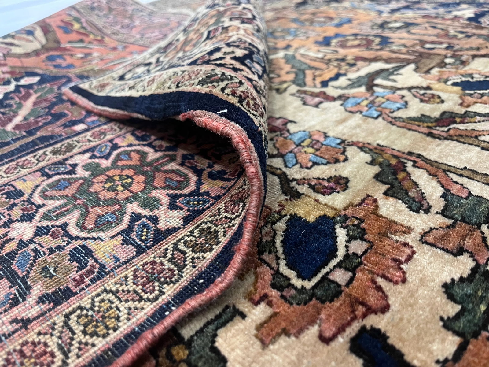Fine Antique Persian Farahan Sarouk Rug 4'3" X 6'4" - 8