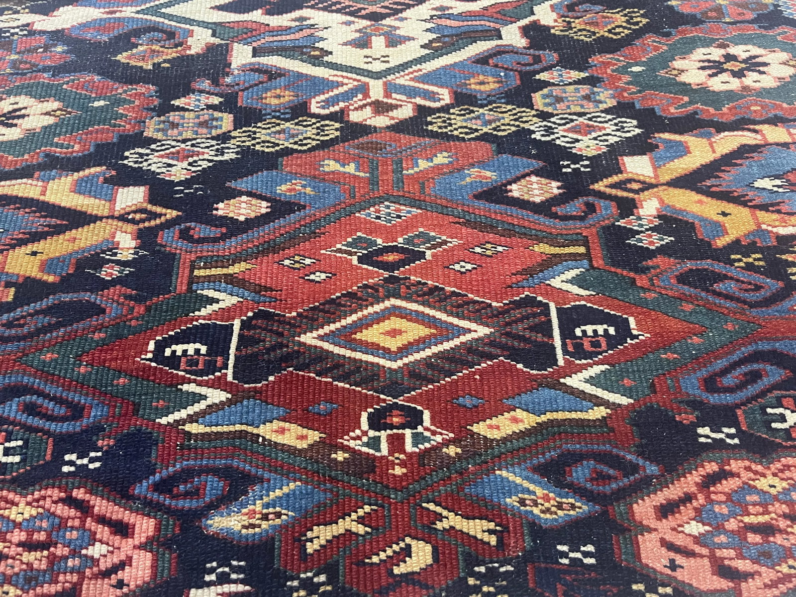 Fine Antique Shirvan Wool Rug 3'6" X 4'3" - 3