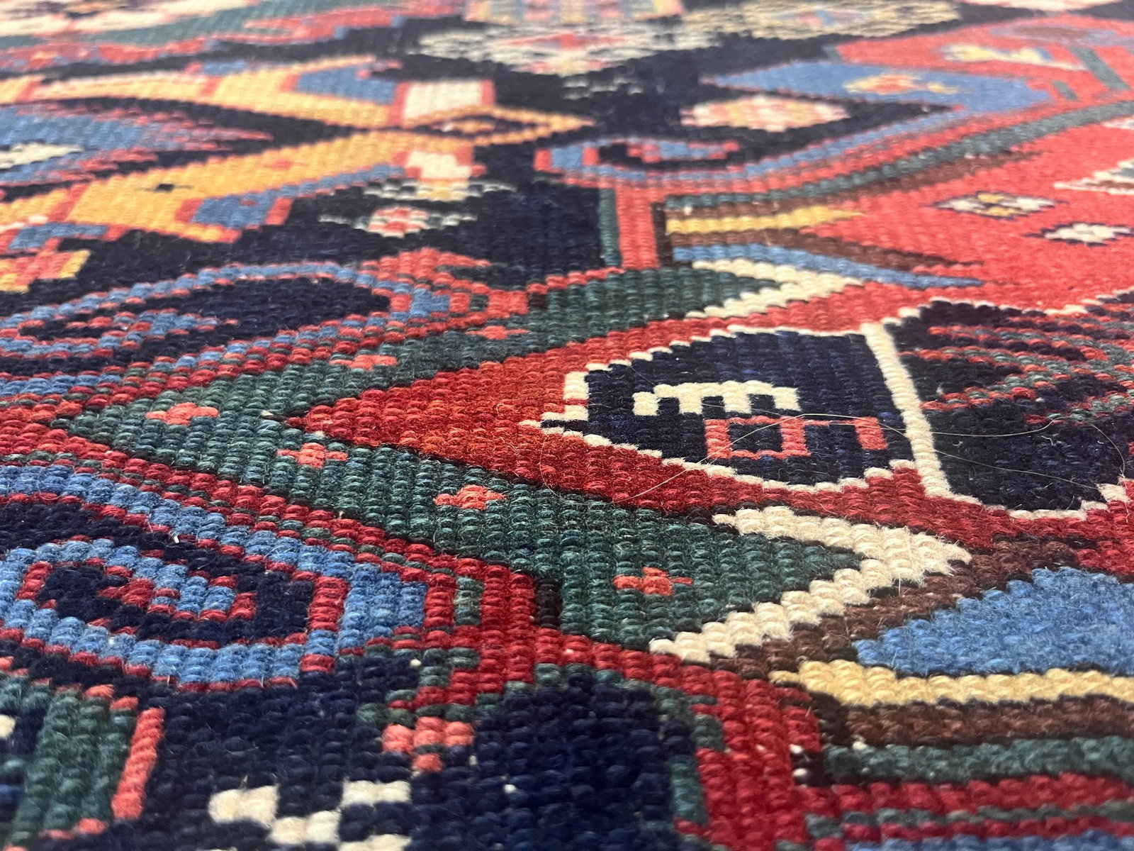 Fine Antique Shirvan Wool Rug 3'6" X 4'3" - 4