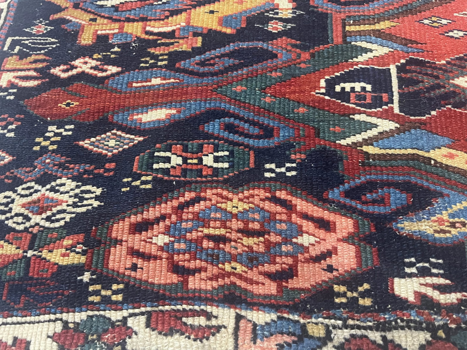 Fine Antique Shirvan Wool Rug 3'6" X 4'3" - 5