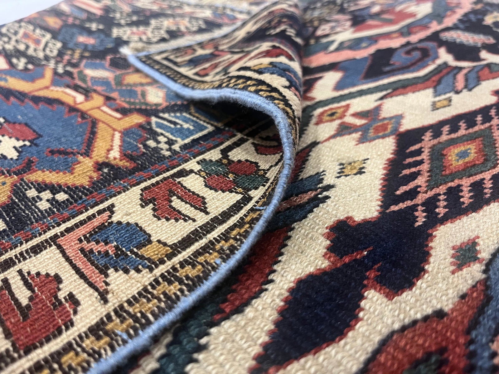 Fine Antique Shirvan Wool Rug 3'6" X 4'3" - 6
