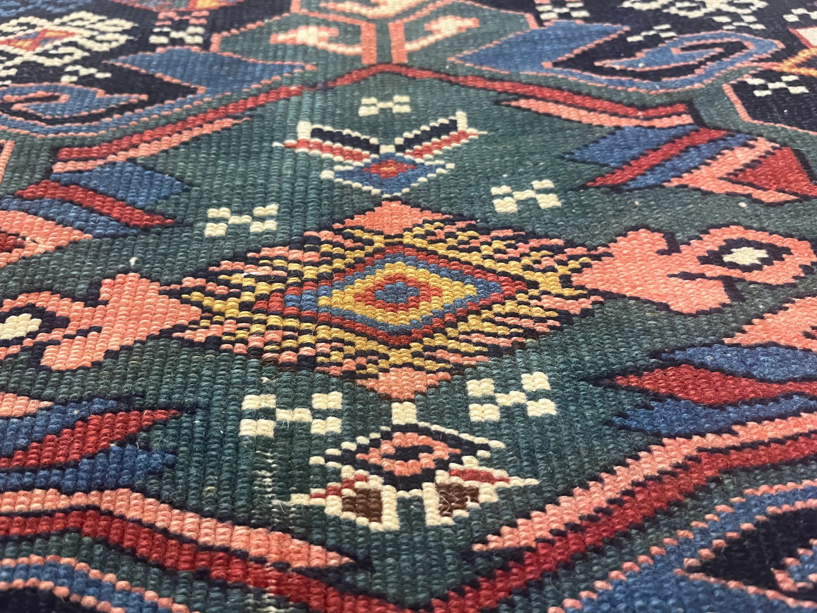 Fine Antique Shirvan Wool Rug 3'6" X 4'3" - 7