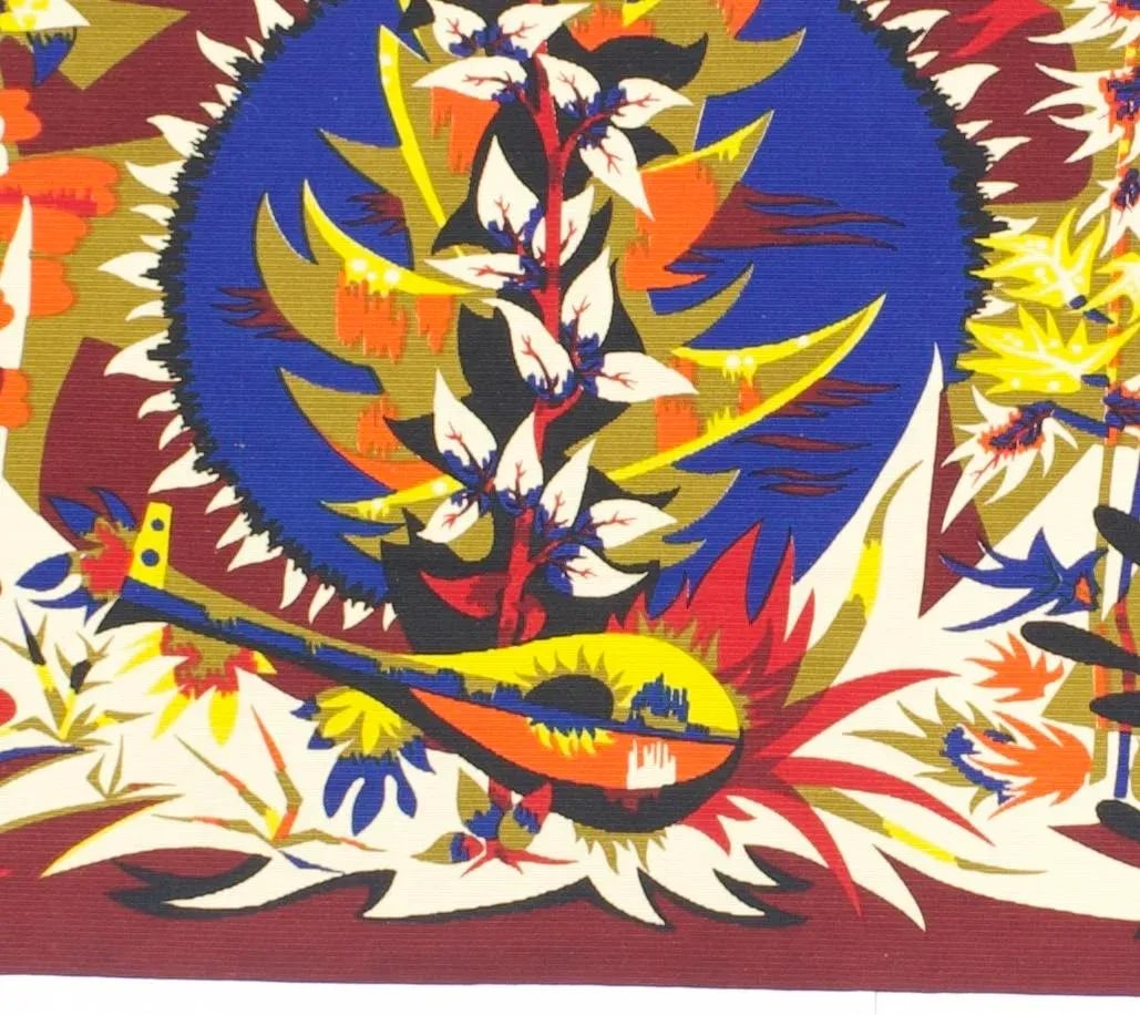 Mid Century French Designer Tapestry Signed Colette Bardin 3'7" X 6'0" - 5