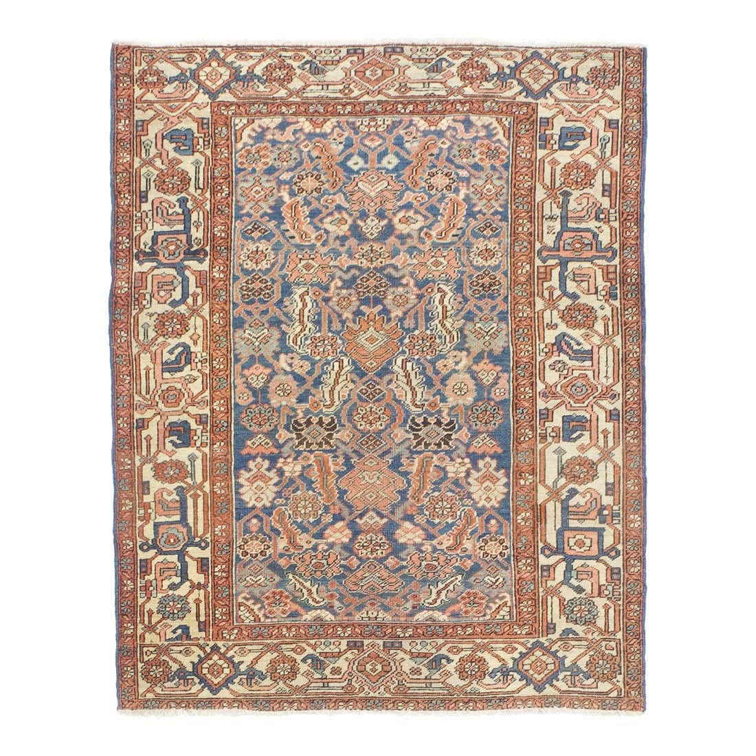 Antique Persian Heriz/Serapi Rug 4'5" X 5'7" (1 of 5)