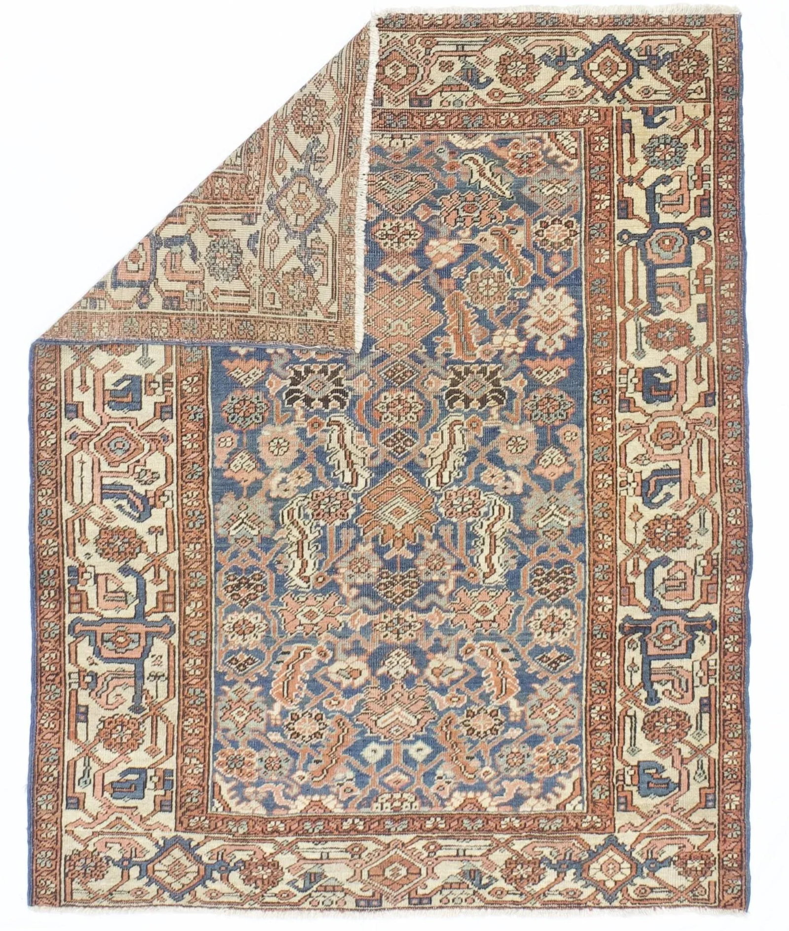 Antique Persian Heriz/Serapi Rug 4'5" X 5'7" - 2