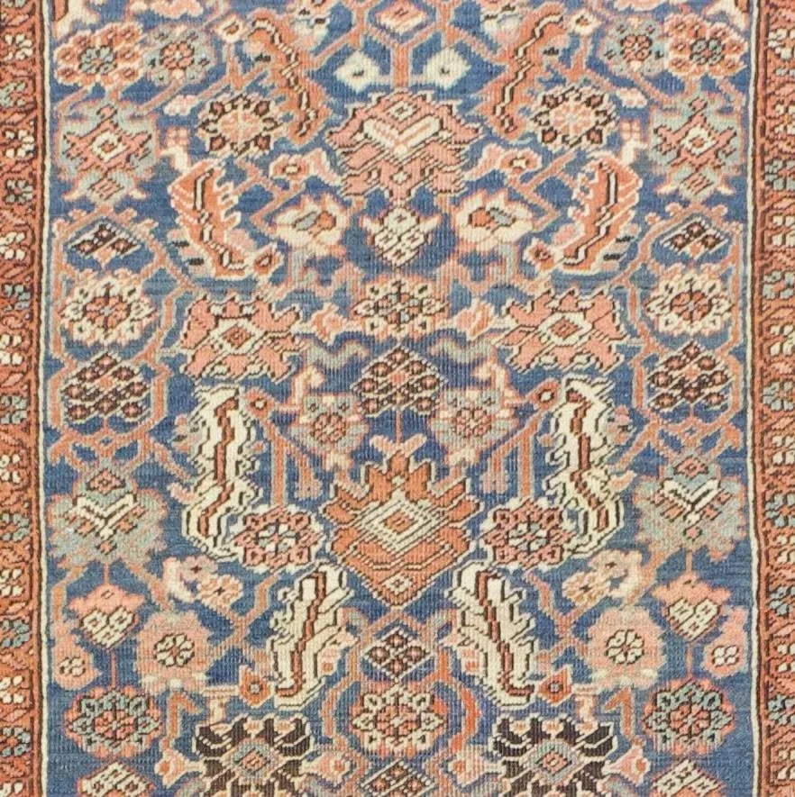 Antique Persian Heriz/Serapi Rug 4'5" X 5'7" - 5