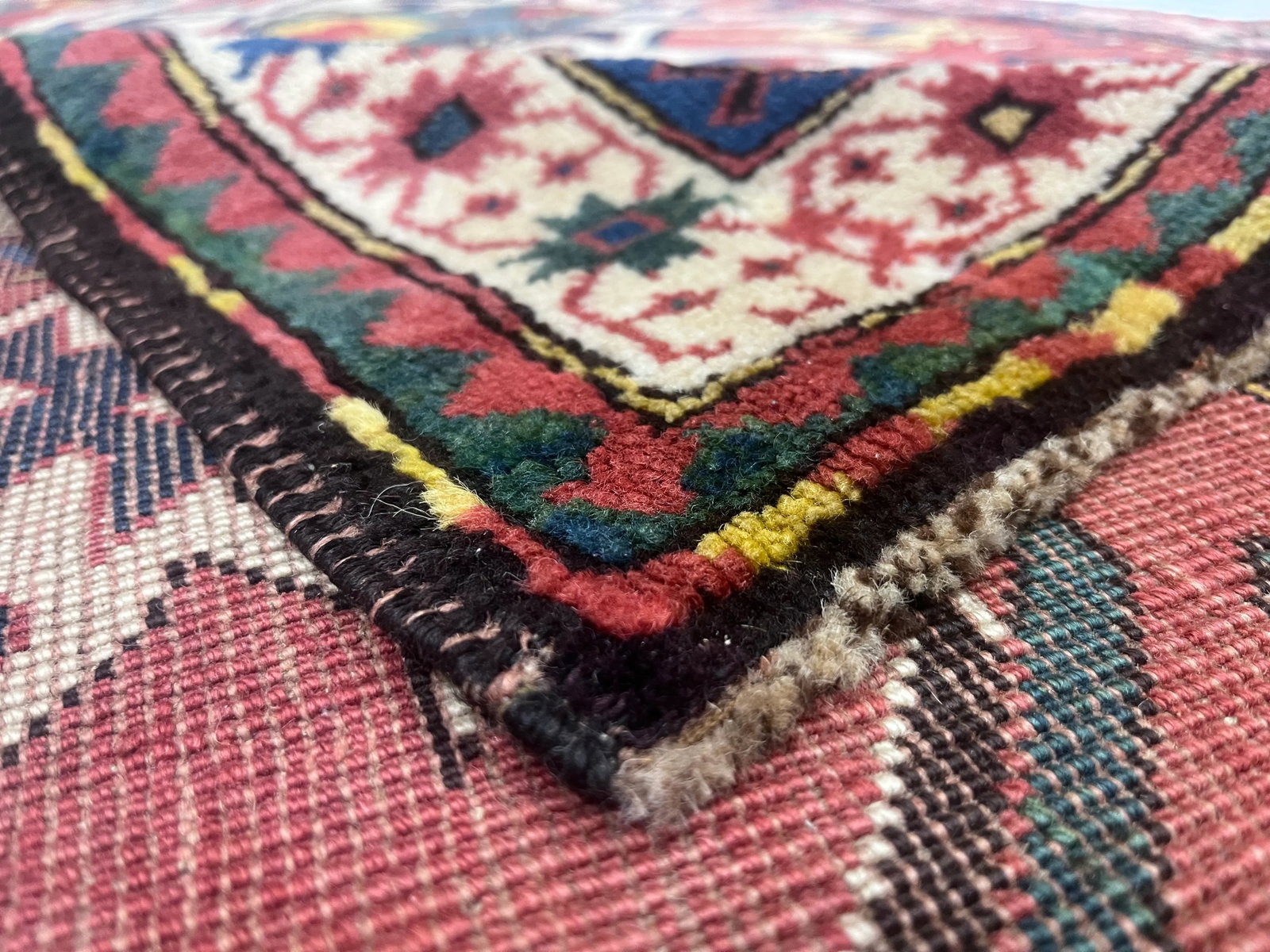 Fine Antique Kazak Wool Rug 4'9" X 7'2" - 3