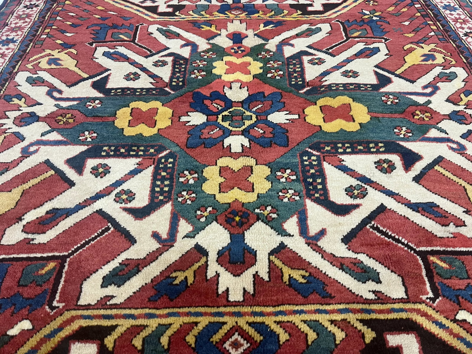 Fine Antique Kazak Wool Rug 4'9" X 7'2" - 6