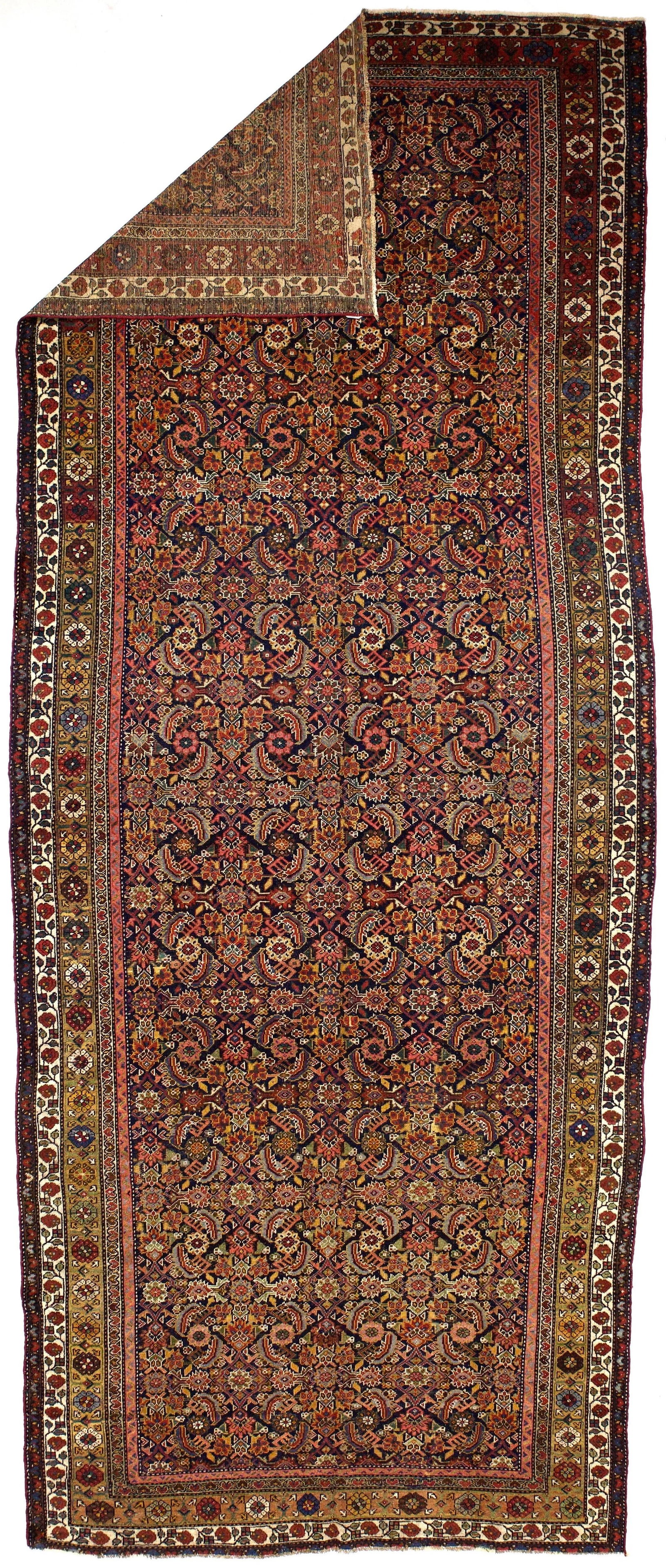Fine Antique Persian Mahal Rug 6'1" X 15'8" - 2