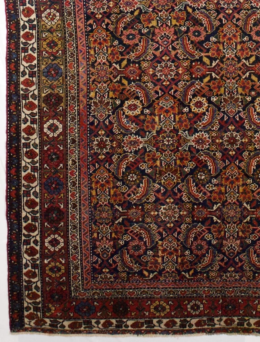 Fine Antique Persian Mahal Rug 6'1" X 15'8" - 4