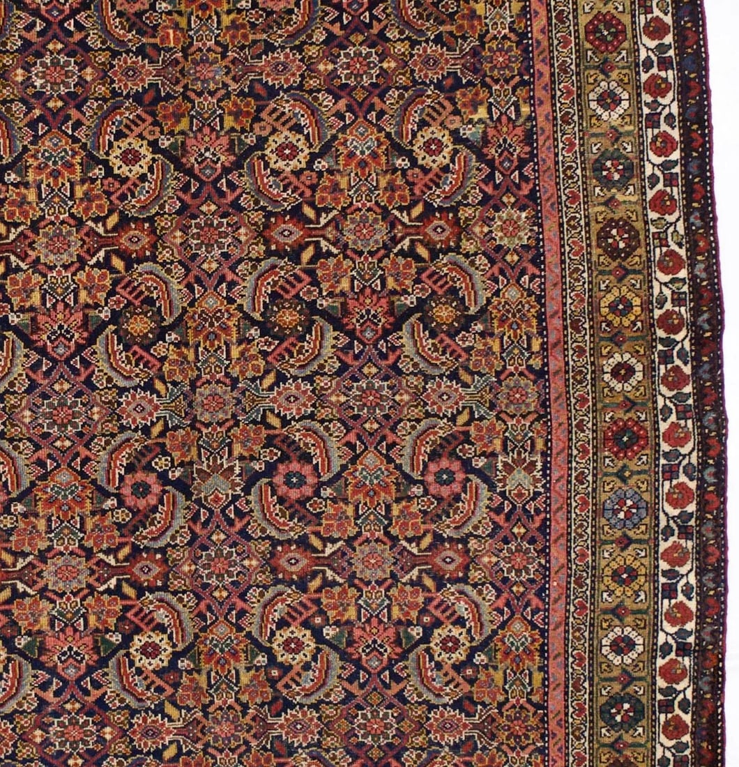 Fine Antique Persian Mahal Rug 6'1" X 15'8" - 5