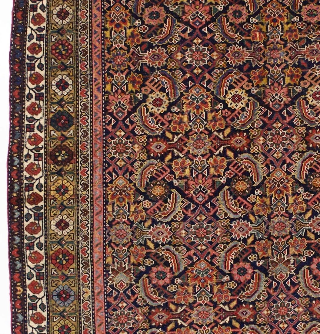 Fine Antique Persian Mahal Rug 6'1" X 15'8" - 6