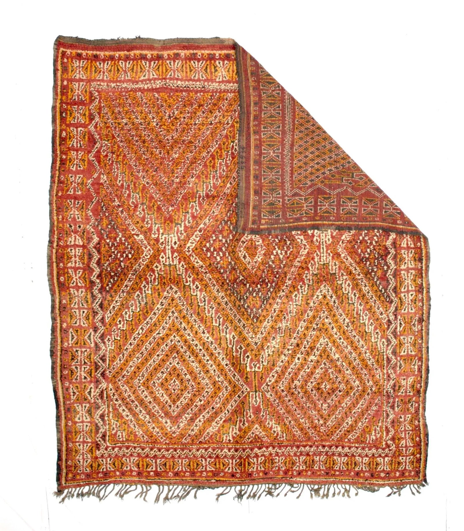 Fine Antique Moroccan Oushak Rug 7'2" X 8'7" - 2