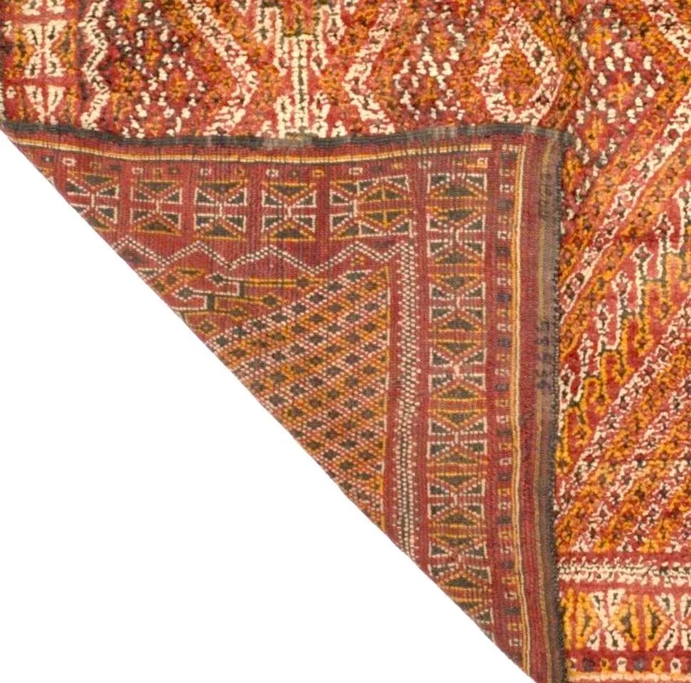 Fine Antique Moroccan Oushak Rug 7'2" X 8'7" - 3