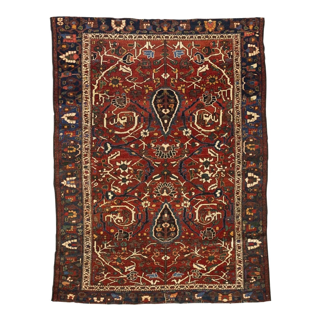 Fine Antique Persian Bakhtiari Rug 4'9" X 6'4" (1 of 3)
