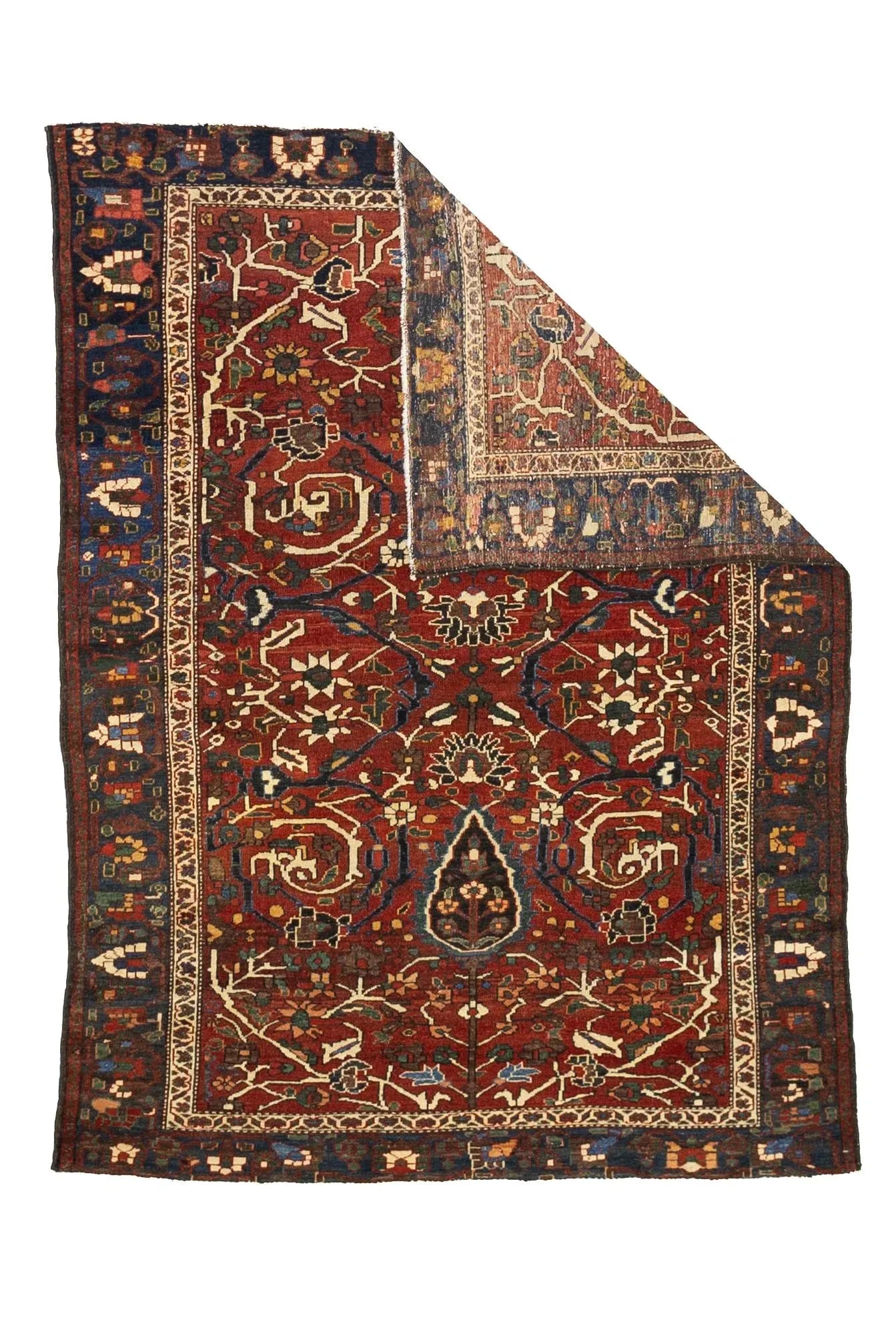 Fine Antique Persian Bakhtiari Rug 4'9" X 6'4" - 2