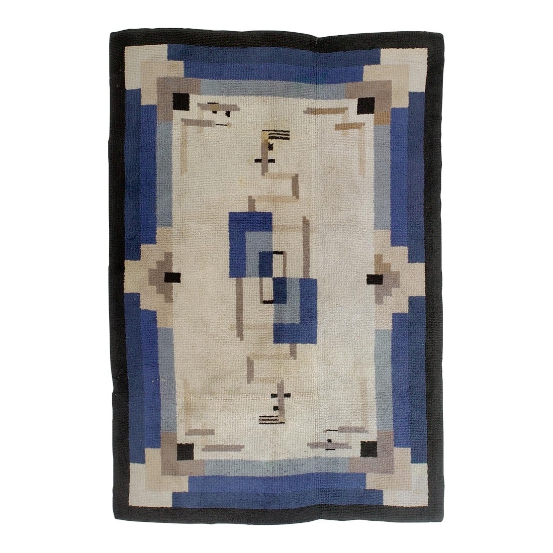 Fine Mid Century French Wool Rug 4'9" X 7'3" (1 of 8)