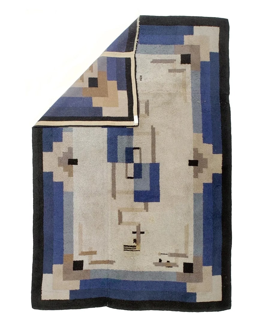 Fine Mid Century French Wool Rug 4'9" X 7'3" - 2