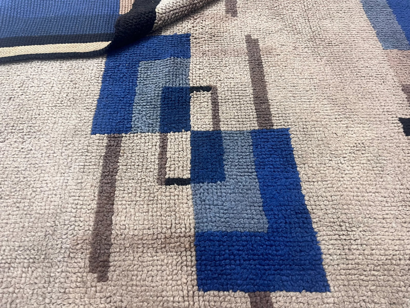 Fine Mid Century French Wool Rug 4'9" X 7'3" - 7