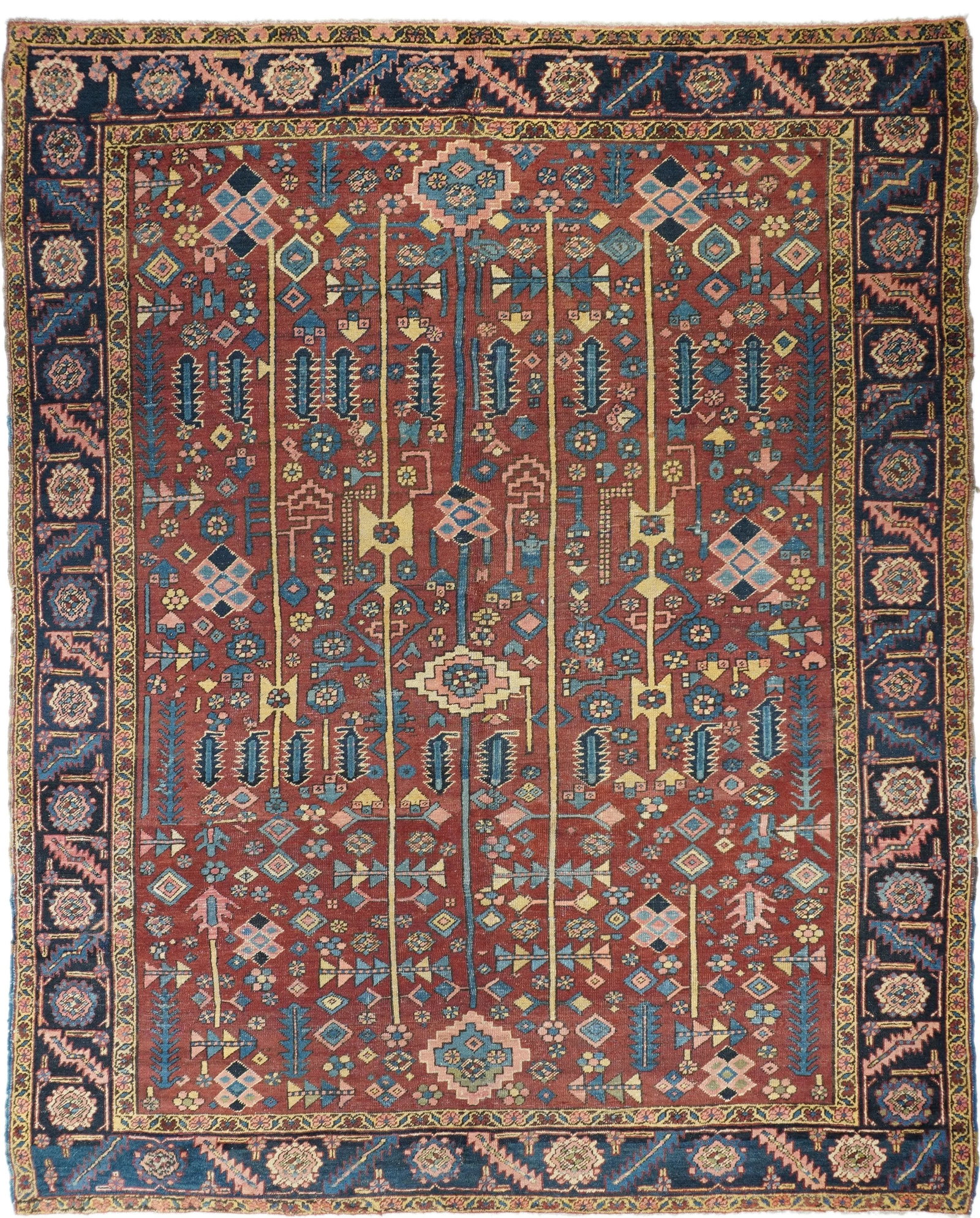 Antique Hand Made Heriz Persian Rug - 2