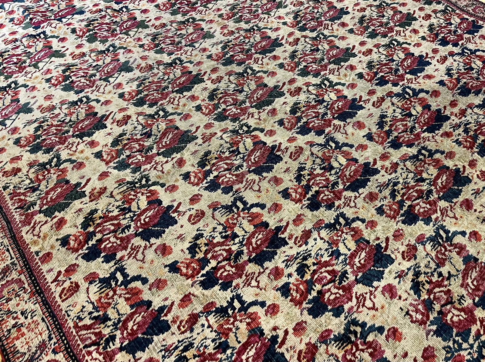 Antique Persian Farahan Rug 4'4" X 6'5" - 4