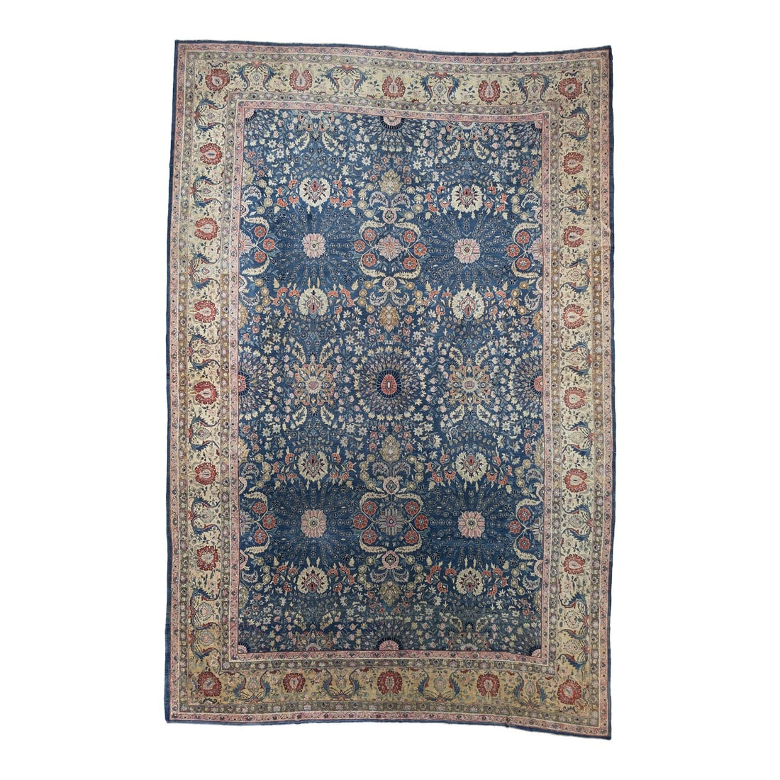 Fine Antique Persian Farahan Sarouk Rug 11'0" X 16'5": Fine Antique Persian Farahan Sarouk Rug 11'0" x 16'5". The scatter and room size pieces made in the Arak/Sultanabad area, between 1880 and 1910, with firm and leathery well-woven textures, and strong 