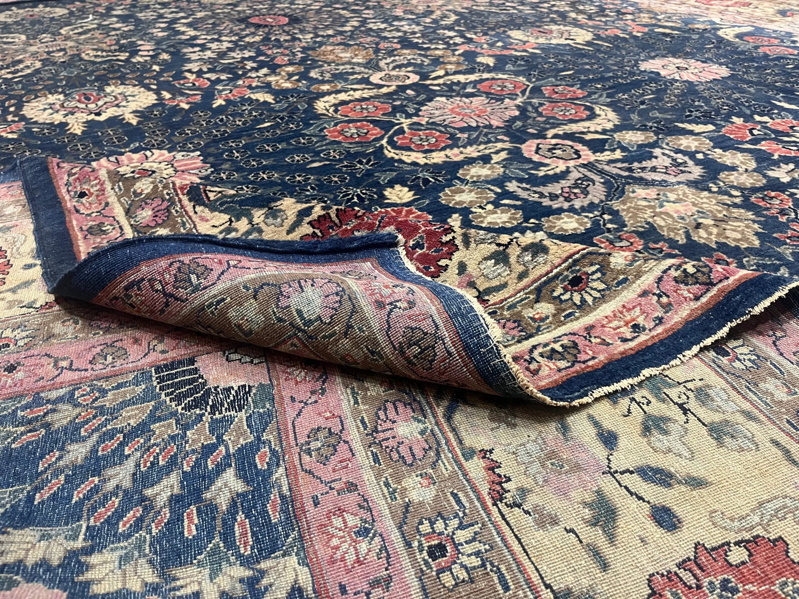 Fine Antique Persian Farahan Sarouk Rug 11'0" X 16'5" - 3
