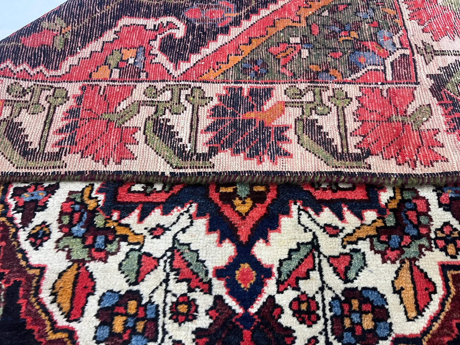 Fine Antique Persian Bakhtiari Rug 3'4" X 9'11" - 6