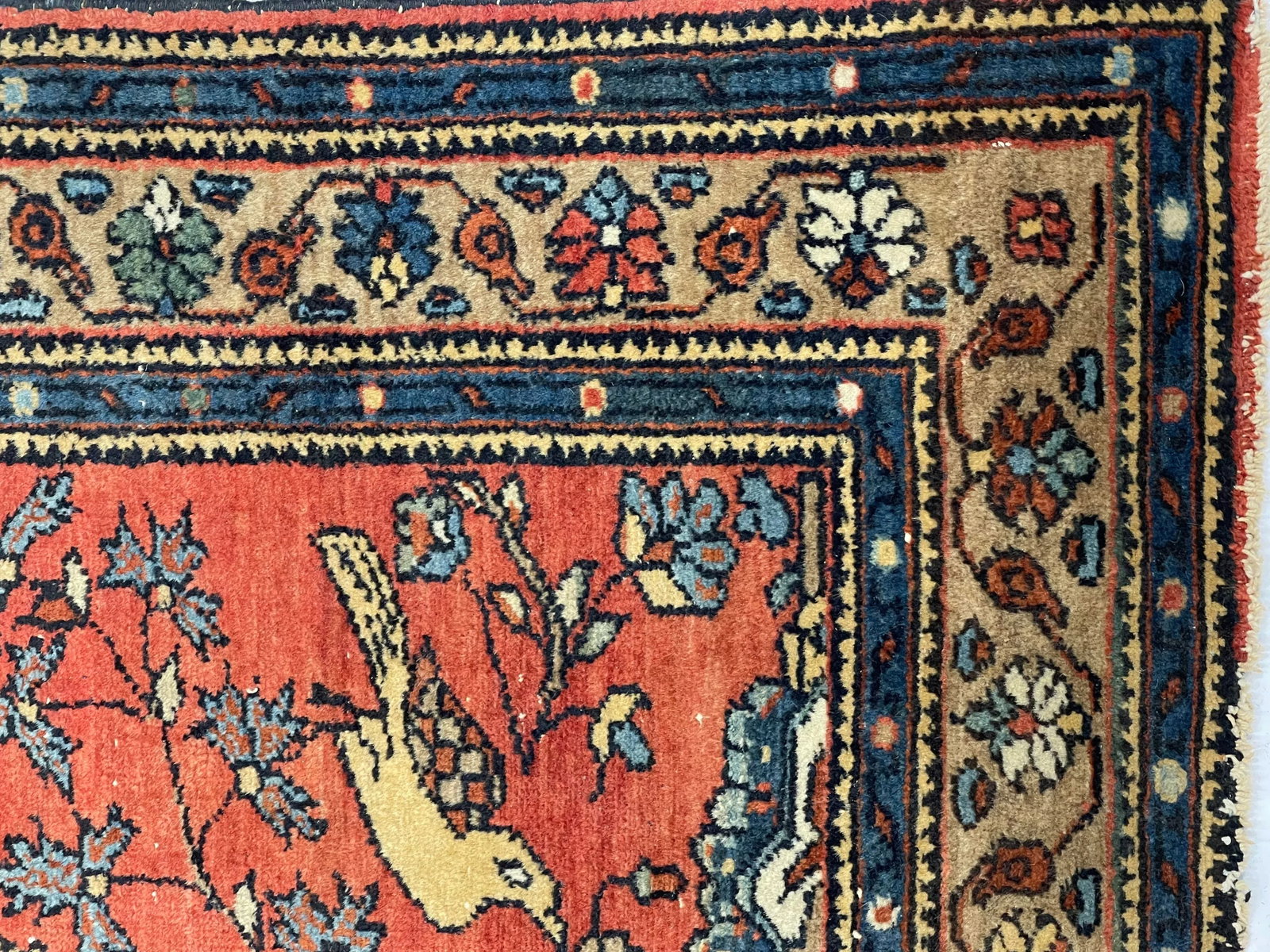 Fine Antique Persian Malayer Wool Rug 3'0" X 5'0" - 4