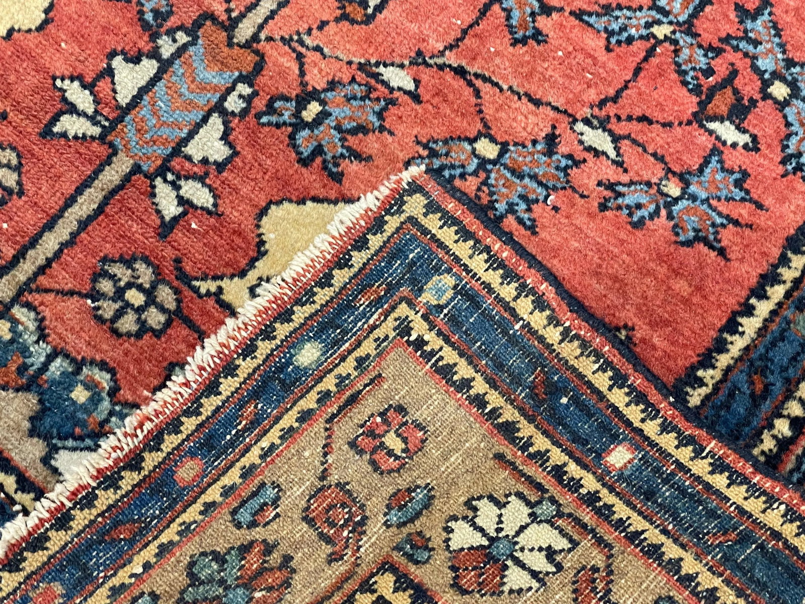 Fine Antique Persian Malayer Wool Rug 3'0" X 5'0" - 8