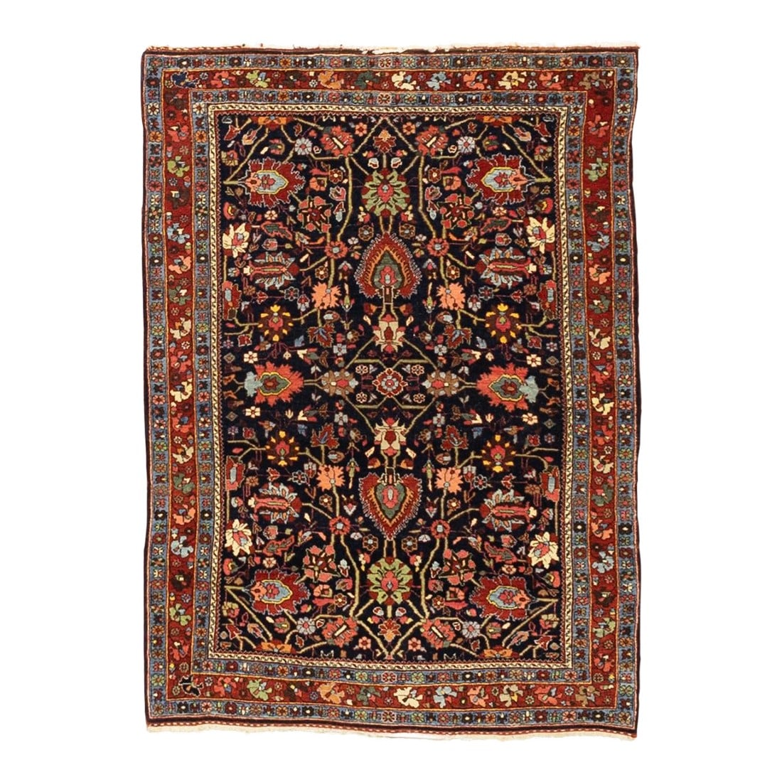 Antique Persian Bidjar Rug 3'7" X 5'2" (1 of 7)