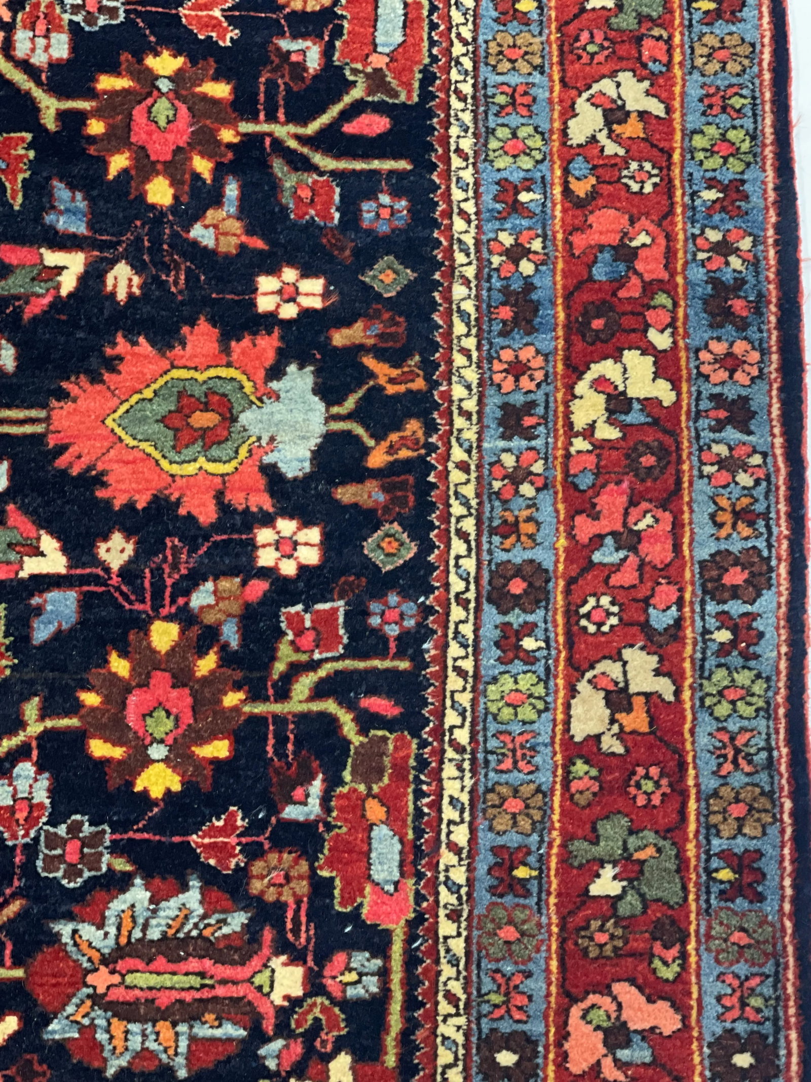Antique Persian Bidjar Rug 3'7" X 5'2" - 6