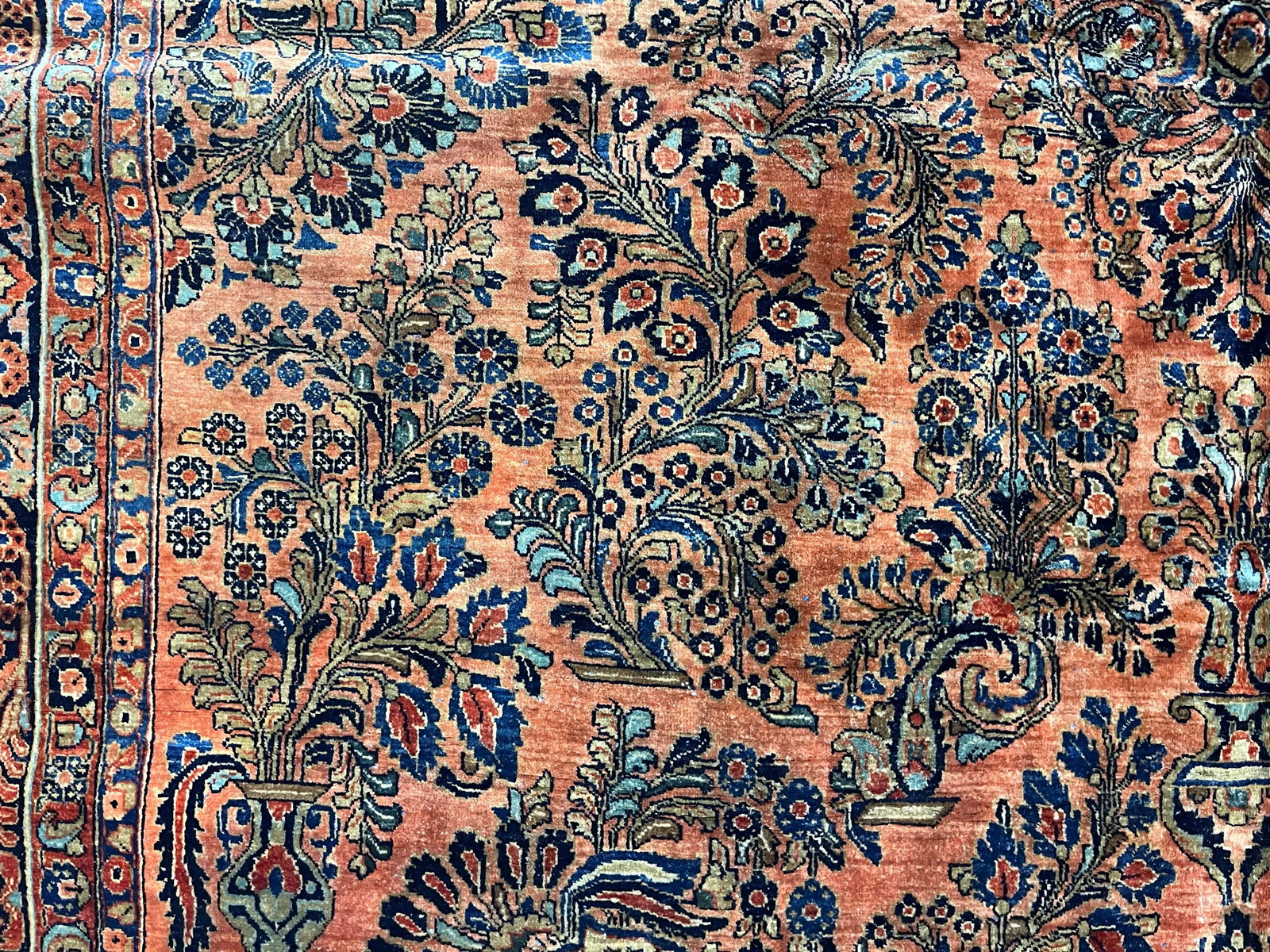 Antique Persian Sarouk Rug 9'3" X 23'2" - 3