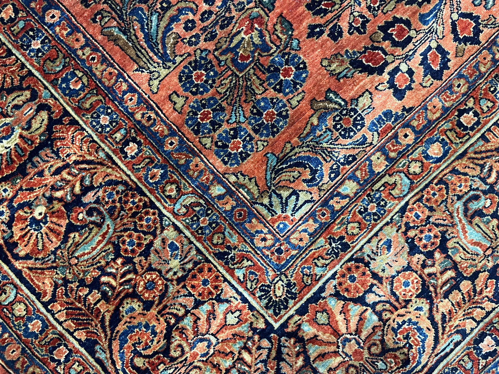 Antique Persian Sarouk Rug 9'3" X 23'2" - 5
