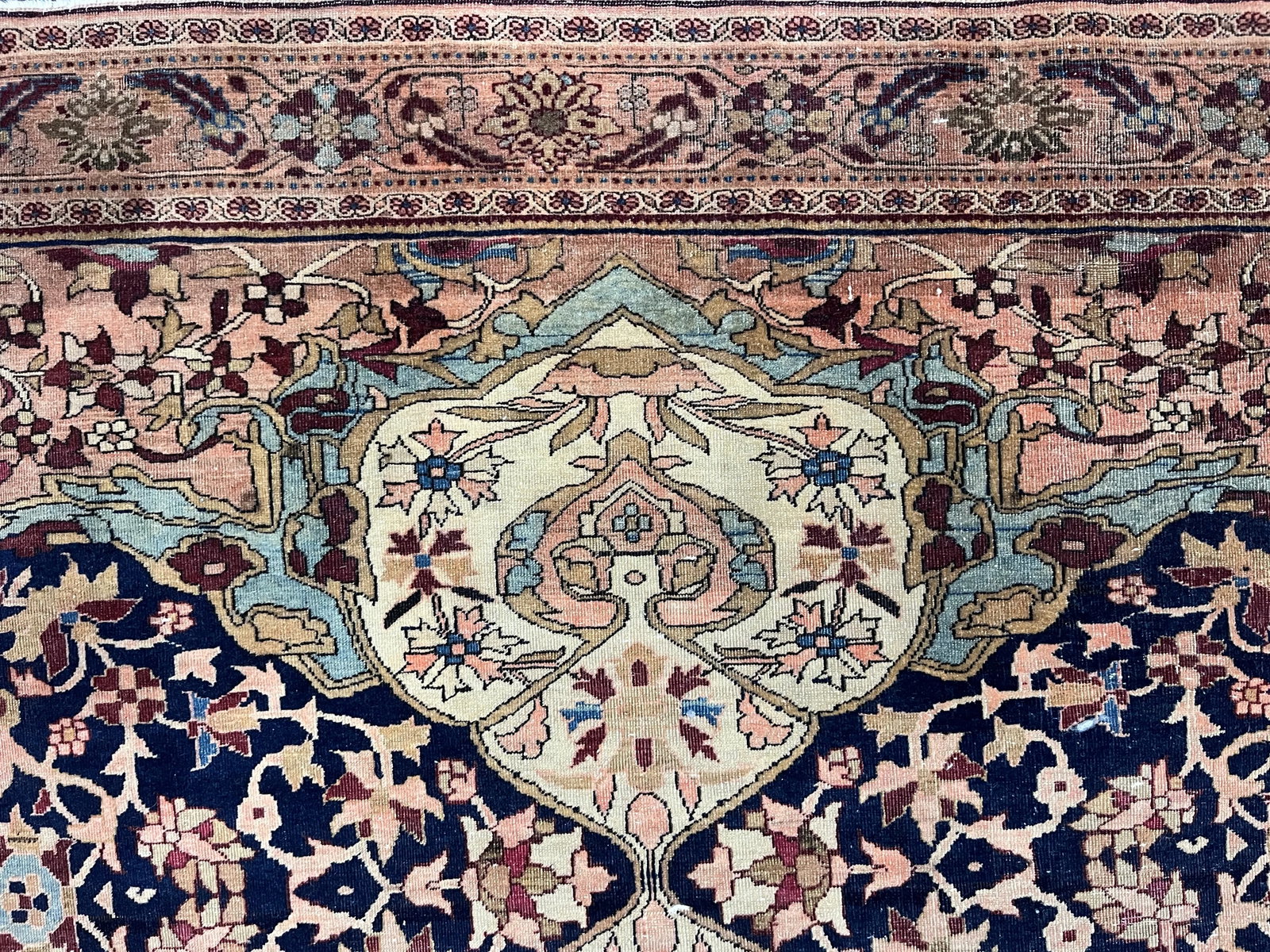 Fine Antique Persian Farahan Sarouk Wool Rug 4'3" X 6'7" - 4