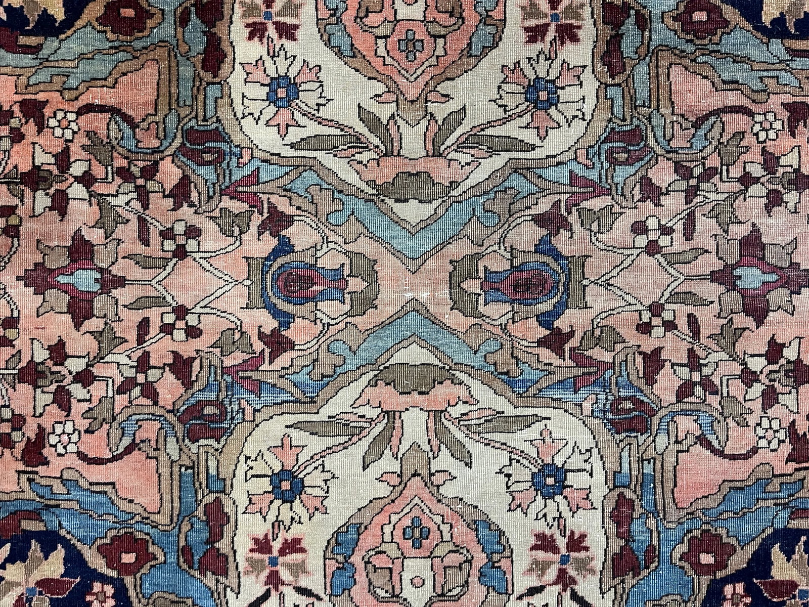 Fine Antique Persian Farahan Sarouk Wool Rug 4'3" X 6'7" - 5