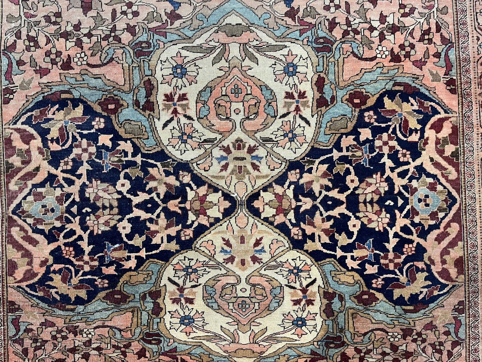 Fine Antique Persian Farahan Sarouk Wool Rug 4'3" X 6'7" - 6