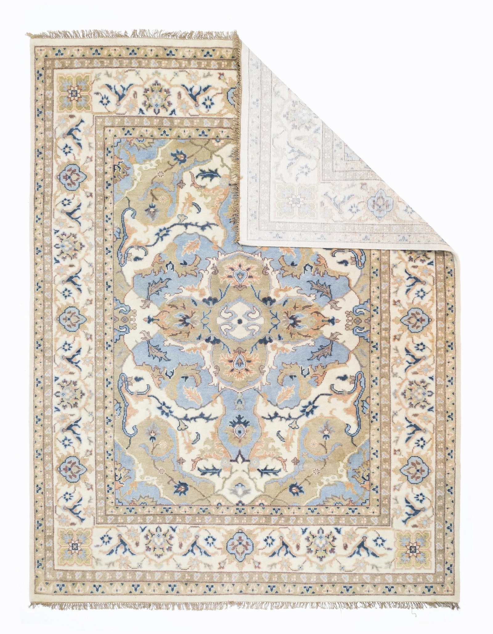 Fine Vintage Indo Kashan Rug 9'3" X 12'3" - 3
