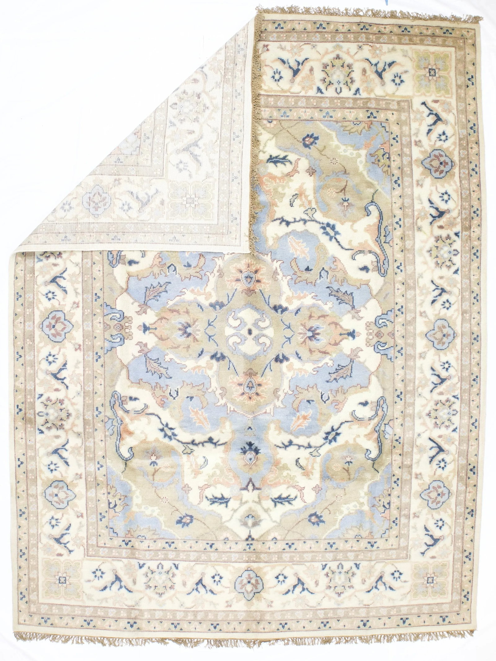 Fine Vintage Indo Kashan Rug 9'3" X 12'1" - 6