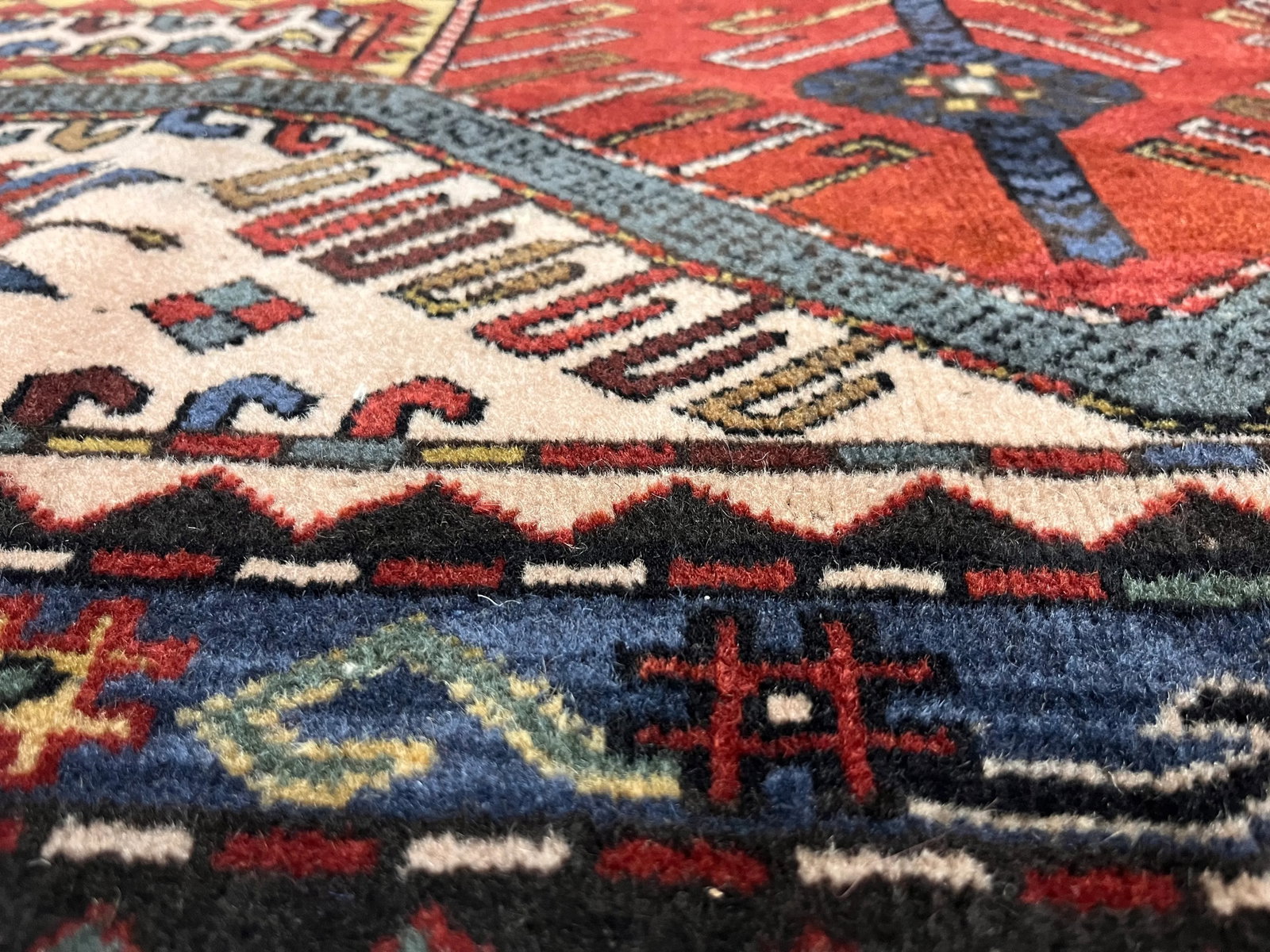 Fine Antique Kazak Wool Rug 5'1" X 7'11" - 6