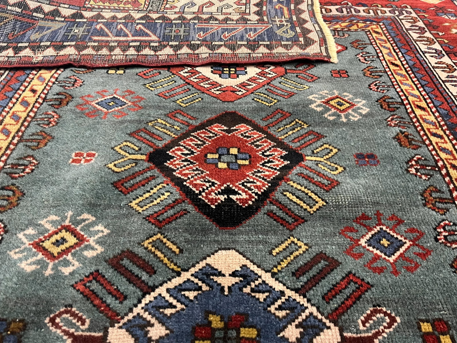 Fine Antique Kazak Wool Rug 5'1" X 7'11" - 7